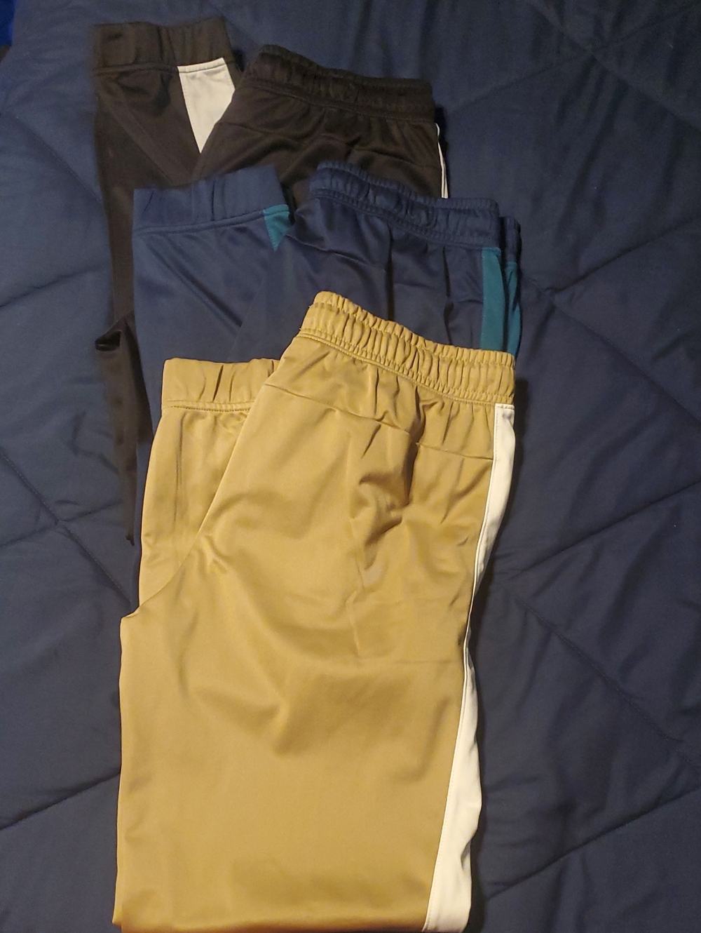 Athletic Works Kids Sweatpants Pack - Khaki, Navy, Black